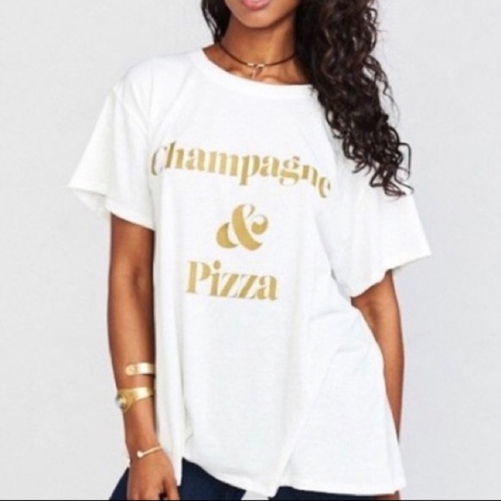 Show Me Your Mumu Champagne & Pizza Tee